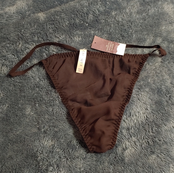 Cacique Intimates & Sleepwear Cacique Black Thong Gstring Panty